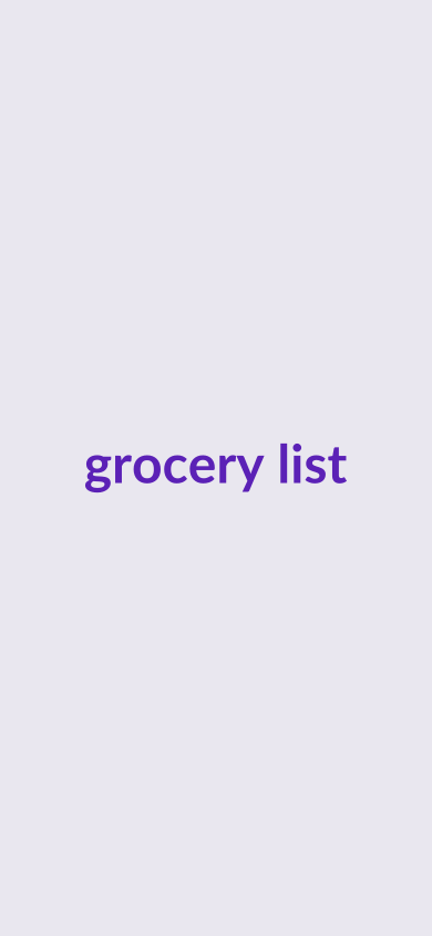 Consolidated grocery list sorted by aisle in MyMealVault